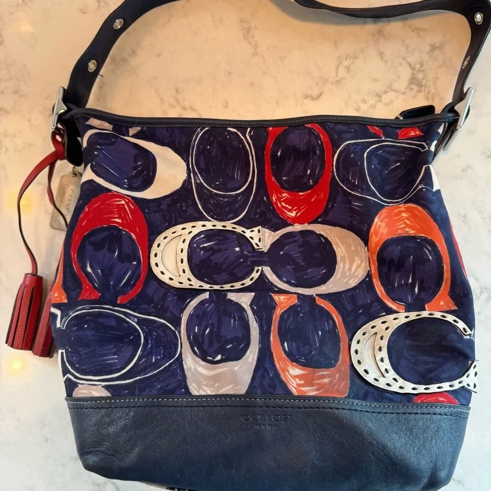 Coach Limited Edition Scribble Print Hobo Bag Style No. D1271-19948